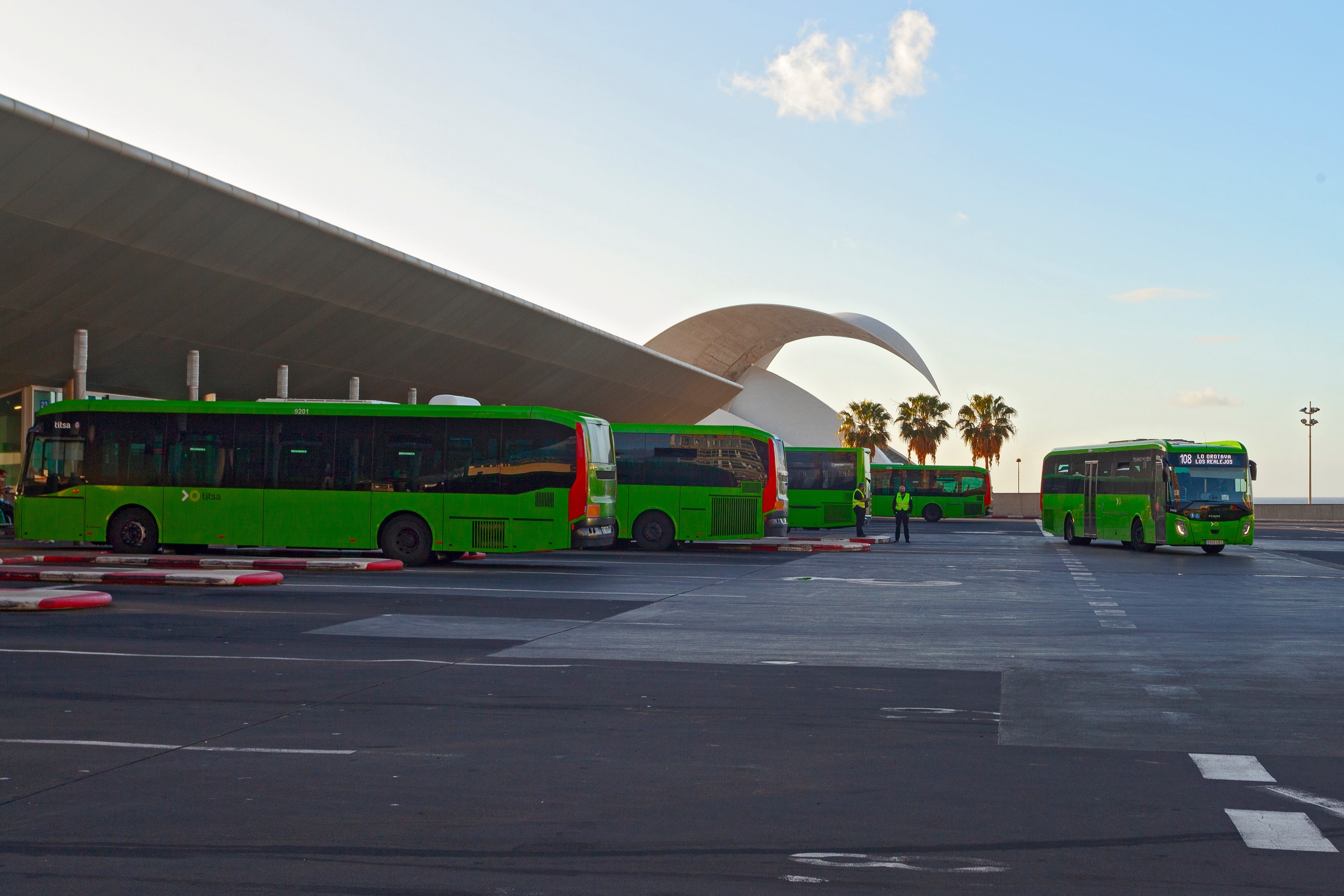 Estación de guaguas en Tenerife